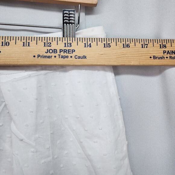 NWT Simplee Shorts Junior LARGE High Waist White Cotton Lined Crochet Hem Summer - Picture 8 of 12